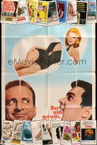 9m128 LOT OF 30 FOLDED ONE-SHEETS '60s-70s great images from a variety of different movies!