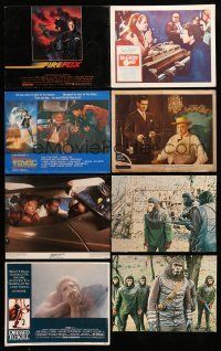 9m146 LOT OF 18 LOBBY CARDS '40s-90s great images from a variety of different movies!