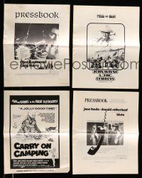 9m163 LOT OF 17 UNCUT PRESSBOOKS '60s-70s advertising from a variety of movies + Dirty Harry!