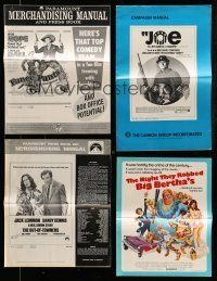 9m165 LOT OF 15 UNCUT PRESSBOOKS '50s-70s advertising images from a variety of movies!
