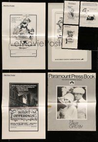 9m169 LOT OF 7 UNCUT PRESSBOOKS '60s-70s advertising images from a variety of movies!