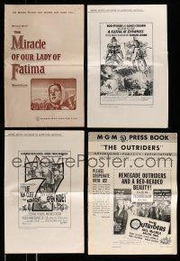 9m181 LOT OF 8 CUT PRESSBOOKS '50s-60s advertising images from a variety of movies!