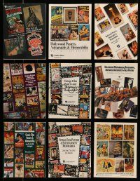 9m094 LOT OF 9 CAMDEN HOUSE AUCTION CATALOGS '90-94 filled with movie poster images!