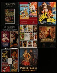 9m096 LOT OF 8 CHRISTIE'S AUCTION CATALOGS '92-98 filled with wonderful movie poster images!