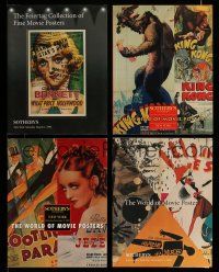 9m104 LOT OF 4 SOTHEBY'S AUCTION CATALOGS '93-97 filled with wonderful movie poster images!