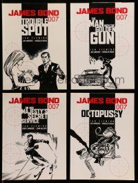 9m045 LOT OF 4 JAMES BOND 007 COMIC STRIP REPRINT SOFTCOVER BOOKS '04-06 Octopussy & more!