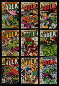 9m042 LOT OF 9 INCREDIBLE HULK #254-262 COMIC BOOKS '80-81 Marvel Comics super hero!