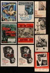9m107 LOT OF 10 MAGAZINE ADS '40s-50s The Birds, 20,000 Leagues Under the Sea, Yearling & more!