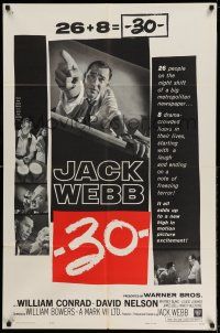 9p013 -30- 1sh '59 Dragnet's Jack Webb is the editor of a major metropolitan newspaper!