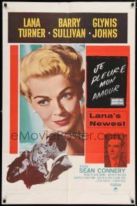 9p044 ANOTHER TIME ANOTHER PLACE 1sh '58 sexy Lana Turner has an affair with young Sean Connery!