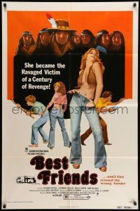 9p097 BEST FRIENDS 1sh '75 she became the ravaged victim of a century of revenge!