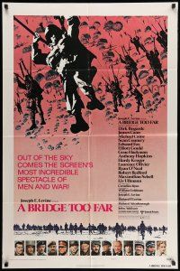 9p151 BRIDGE TOO FAR style B 1sh '77 Michael Caine, Sean Connery, Dirk Bogarde, James Caan!