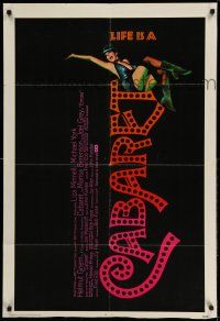 9p167 CABARET 1sh '72 singing & dancing Liza Minnelli in Nazi Germany, Joel Grey!