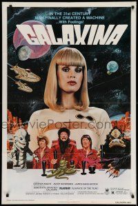 9p350 GALAXINA style B 1sh '80 Dorothy Stratten is a sexy man-made machine with feelings!