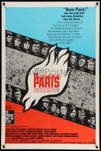 9p416 IS PARIS BURNING 1sh '66 Rene Clement's Paris brule-t-il, World War II all-star cast!