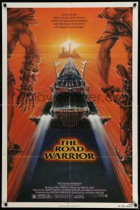 9p507 MAD MAX 2: THE ROAD WARRIOR 1sh '82 Mel Gibson returns in the title role, art by Commander!