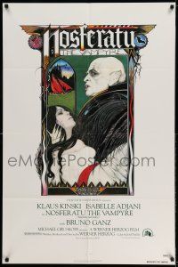 9p586 NOSFERATU THE VAMPYRE 1sh '79 Werner Herzog, Palladini art of vampire Klaus Kinski!