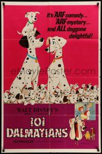 9p605 ONE HUNDRED & ONE DALMATIANS 1sh R69 most classic Walt Disney canine family cartoon!
