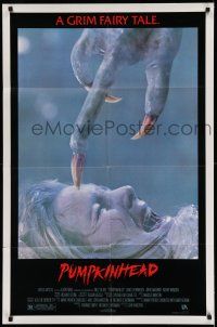 9p654 PUMPKINHEAD 1sh '88 directed by Stan Winston, Lance Henriksen, creepy horror image!