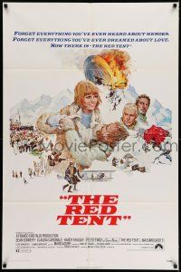 9p666 RED TENT 1sh '71 art of Sean Connery & Claudia Cardinale by Howard Terpning!