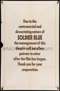 9p768 SOLDIER BLUE style B 1sh '70 Candice Bergen portrait, Peter Strauss, Donald Pleasence!