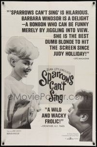 9p778 SPARROWS CAN'T SING 1sh '63 Joan Littlewood, James Booth, play by Stephen Lewis!