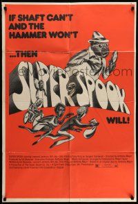 9p805 SUPER SPOOK 1sh 1974 blaxploitation, if Shaft can't and The Hammer won't then Jackson will!