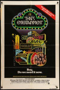9p838 THAT'S ENTERTAINMENT 1sh '74 classic MGM Hollywood scenes, it's a celebration!
