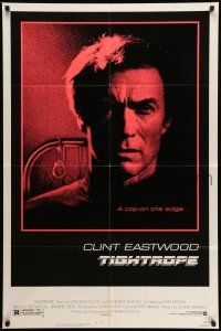 9p868 TIGHTROPE 1sh '84 Clint Eastwood is a cop on the edge, cool handcuff image!