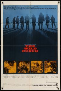 9p976 WILD BUNCH 1sh '69 Sam Peckinpah cowboy classic starring William Holden & Ernest Borgnine