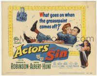 9r005 ACTORS & SIN TC '52 Edward G. Robinson, the lives of Broadway & Hollywood off the record!