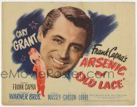9r021 ARSENIC & OLD LACE TC '44 c/u headshot of Cary Grant + with Priscilla Lane, Frank Capra