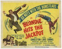 9r044 BLONDIE HITS THE JACKPOT TC '49 Penny Singleton & Arthur Lake, go nuts with the Bumsteads!