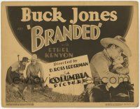 9r050 BRANDED TC R32 cowboy Buck Jones embracing pretty Ethel Kenyon & branding cow!