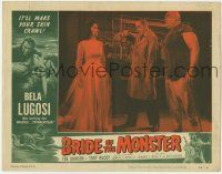 9r587 BRIDE OF THE MONSTER LC #1 '56 Ed Wood, Tor Johnson watches Bela Lugosi hypnotize girl!