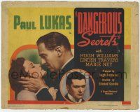 9r054 BRIEF ECSTASY TC '38 Dangerous Secrets, Paul Lukas, Marie Ney, English romance!