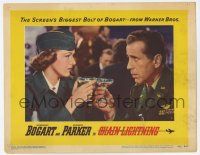 9r606 CHAIN LIGHTNING LC #5 '49 c/u of Humphrey Bogart drinking champagne with Eleanor Parker!