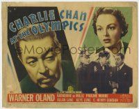 9r067 CHARLIE CHAN AT THE OLYMPICS TC '37 Asian detective Warner Oland & Katherine DeMille!
