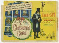 9r070 CHRISTMAS CAROL TC '51 Charles Dickens holiday classic, Alastair Sim as Scrooge!