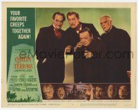 9r619 COMEDY OF TERRORS LC #8 '64 Vincent Price, Peter Lorre, Boris Karloff, Basil Rathbone