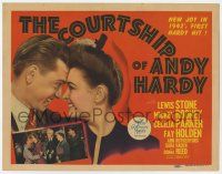 9r080 COURTSHIP OF ANDY HARDY TC '42 Mickey Rooney & Donna Reed + Lewis Stone & cast in inset!