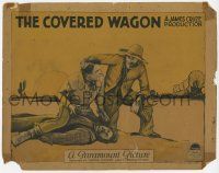 9r628 COVERED WAGON LC '23 Ernest Torrence lifts J. Warren Kerrigan off of Alan Hale in desert!