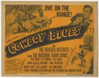 9r081 COWBOY BLUES TC '46 The Hoosier Hotshots from The National Barn Dance jive on the range!