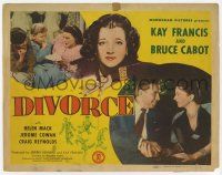 9r103 DIVORCE TC '45 art of Kay Francis with puppet grooms, Bruce Cabot, Helen Mack!