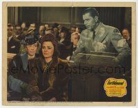 9r665 EARTHBOUND LC '40 fx image of ghost Warner Baxter & Andrea Leeds in court, Irving Pichel!
