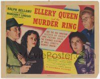 9r119 ELLERY QUEEN & THE MURDER RING TC '41 Ralph Bellamy, Margaret Lindsay as Nikki Porter!