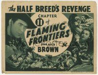 9r130 FLAMING FRONTIERS chapter 11 TC '38 close up of Johnny Mack Brown, The Half Breed's Revenge!