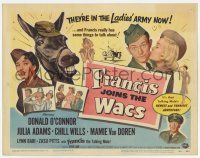 9r137 FRANCIS JOINS THE WACS TC '54 Donald O'Connor & talking mule are in the ladies' Army now!