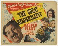9r153 GREAT GILDERSLEEVE TC '43 Harold Peary, radio's laugh champ in his own big fun show!