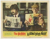 9r713 HARD DAY'S NIGHT LC #8 '64 The Beatles, wacky Paul McCartney in disguise by Wilfrid Brambell